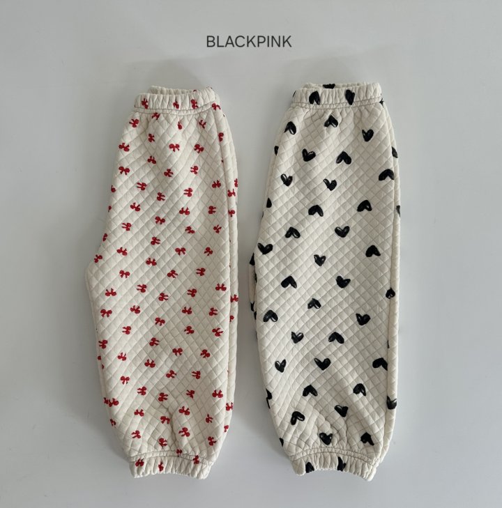 Black Pink - Korean Children Fashion - #magicofchildhood - Dia Quilted Jogger Pants - 2
