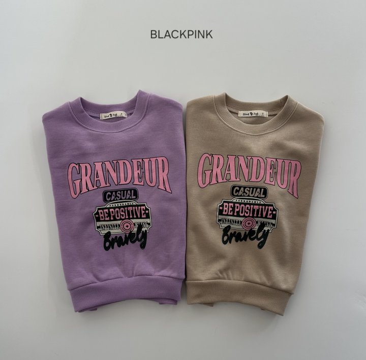 Black Pink - Korean Children Fashion - #magicofchildhood - GRANDRUR Fleece Sweatshirt