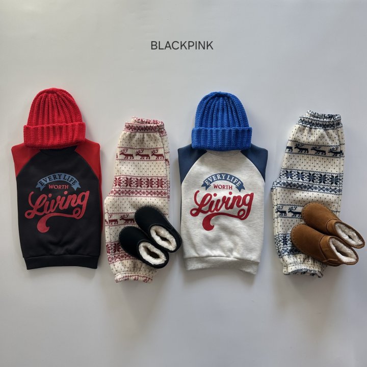 Black Pink - Korean Children Fashion - #magicofchildhood - Thick Nordic Jogger Pants - 6