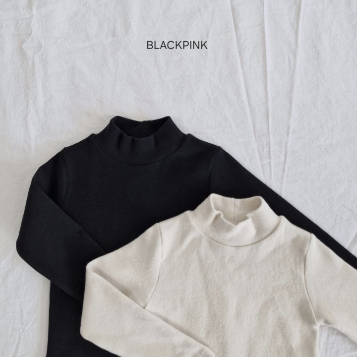 Black Pink - Korean Children Fashion - #magicofchildhood - Winter Peach Half Turtleneck - 3