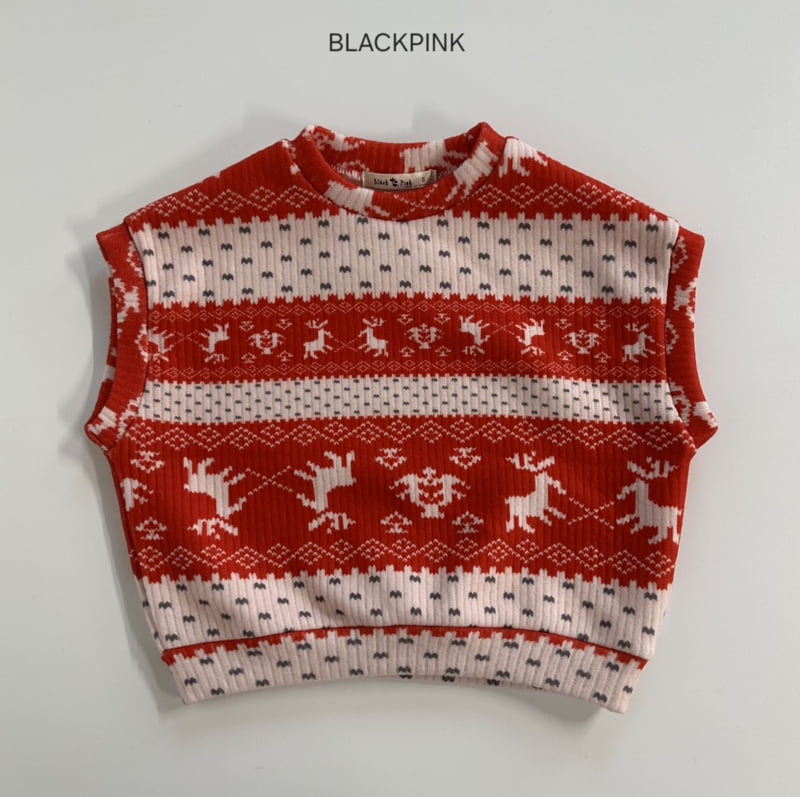Black Pink - Korean Children Fashion - #magicofchildhood - Nordic Fleece Vest - 11