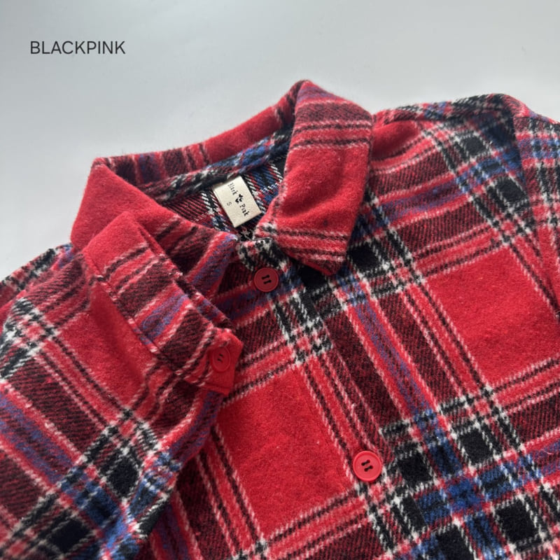 Black Pink - Korean Children Fashion - #magicofchildhood - Christmas Check Shirt - 9