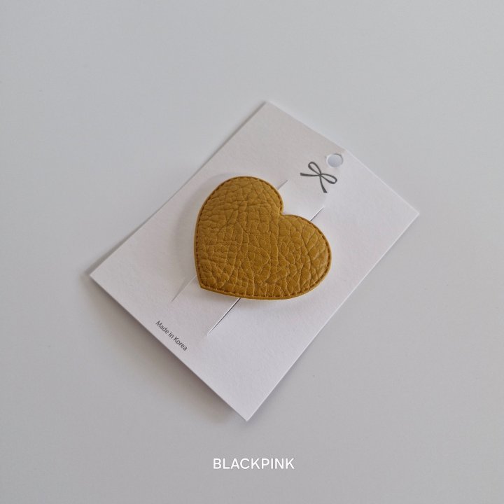 Black Pink - Korean Children Fashion - #minifashionista - Glossy Heart Snap Pin - 5