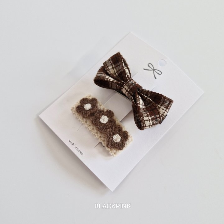 Black Pink - Korean Children Fashion - #magicofchildhood - Tanya Check Set (set of 2) - 4