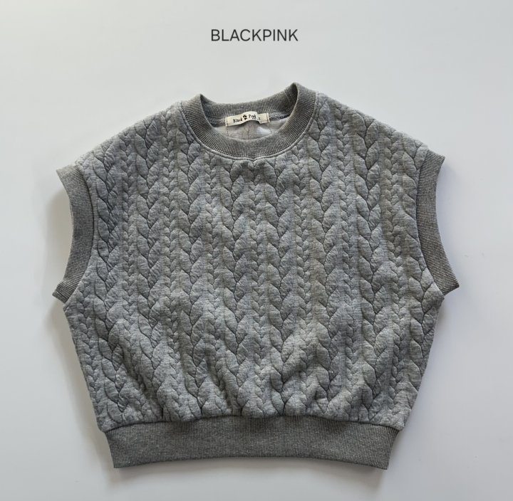 Black Pink - Korean Children Fashion - #minifashionista - Quilted Cable Knit Set-up - 11