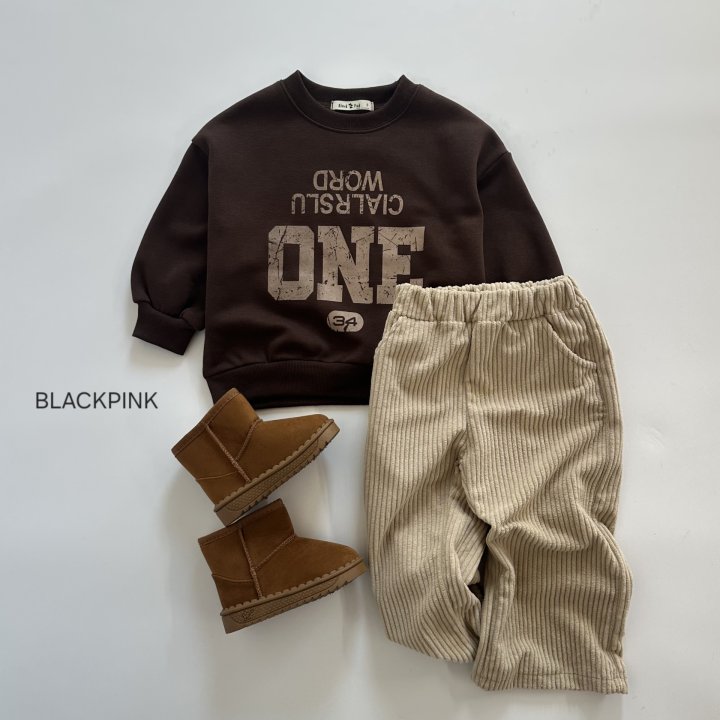 Black Pink - Korean Children Fashion - #minifashionista - ONE Fleece Sweatshirt - 6