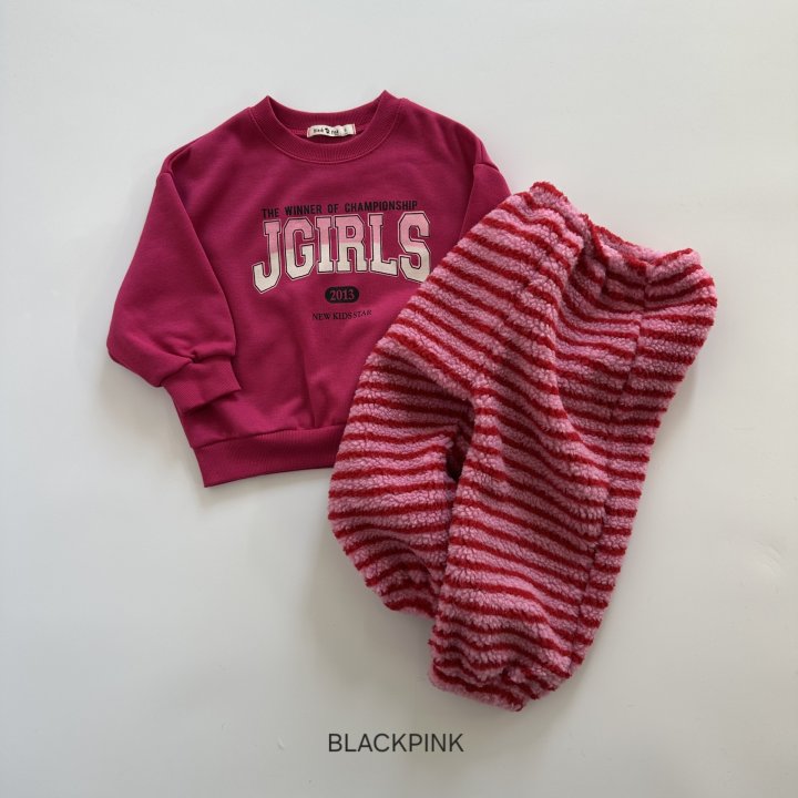 Black Pink - Korean Children Fashion - #minifashionista - Cozy Stripe Jogger Pants - 12