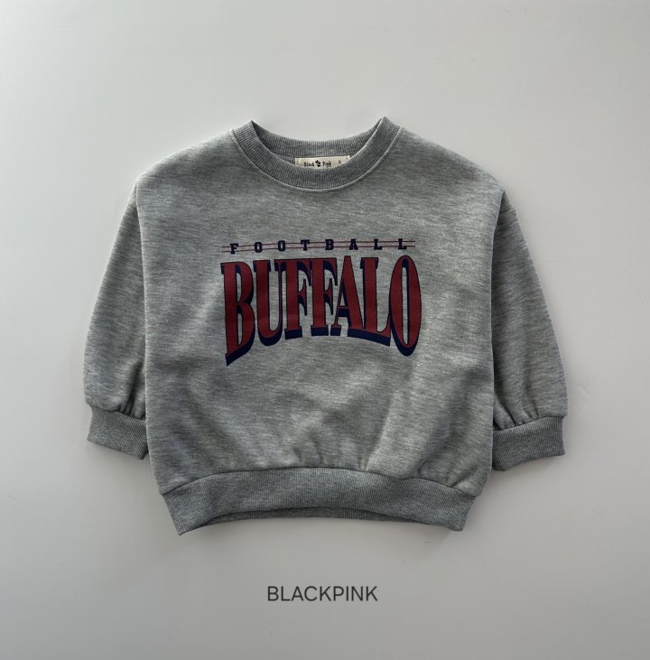Black Pink - Korean Children Fashion - #minifashionista - Buffalo Fleece Sweatshirt - 6