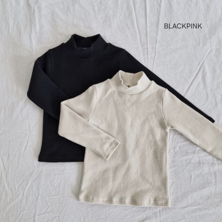 Black Pink - Korean Children Fashion - #magicofchildhood - Winter Peach Half Turtleneck - 4