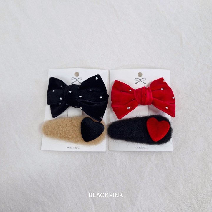 Black Pink - Korean Children Fashion - #prettylittlegirls - Cubic Velvet Set - 2