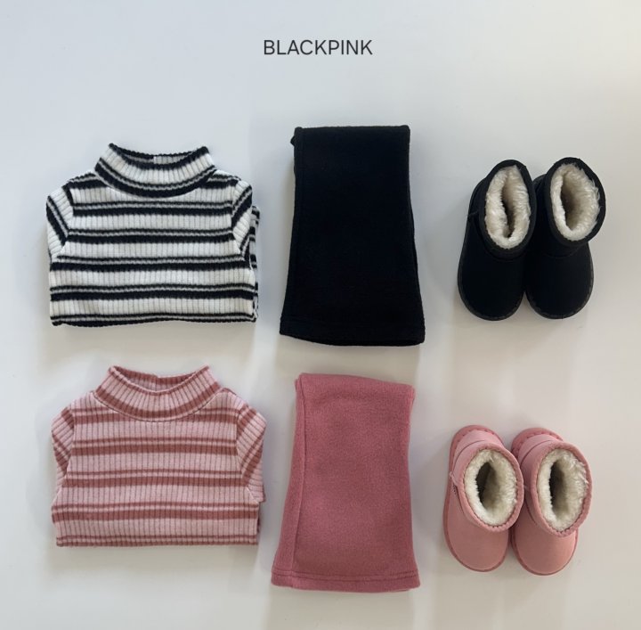 Black Pink - Korean Children Fashion - #prettylittlegirls - Cari Fleece Bootcut Pants - 6