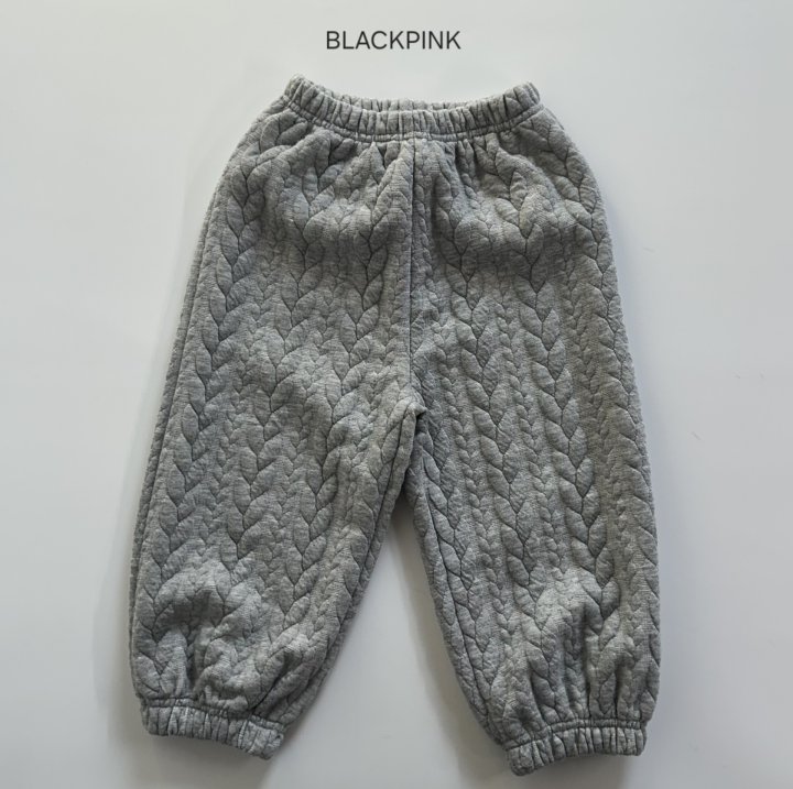 Black Pink - Korean Children Fashion - #prettylittlegirls - Quilted Cable Knit Set-up - 12