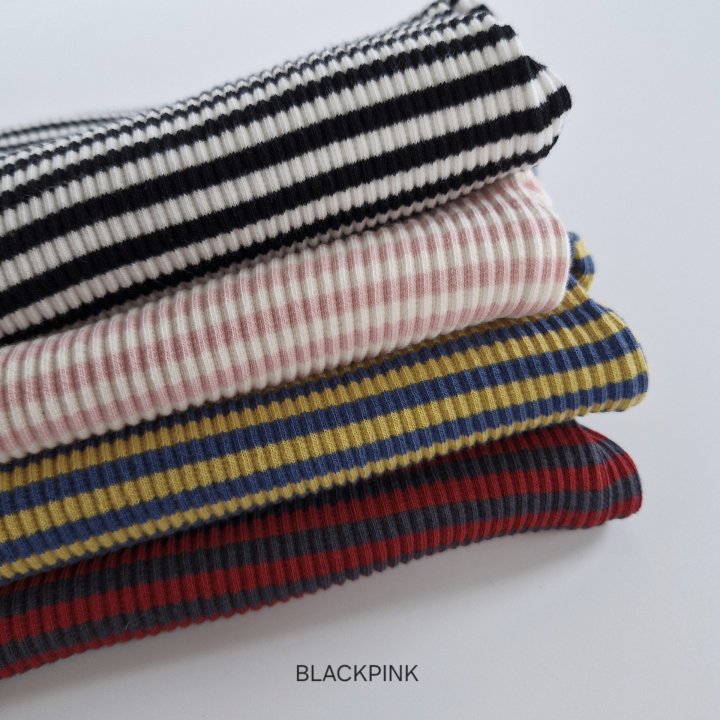 Black Pink - Korean Children Fashion - #prettylittlegirls - Ribbed Stripe Half Turtleneck - 11