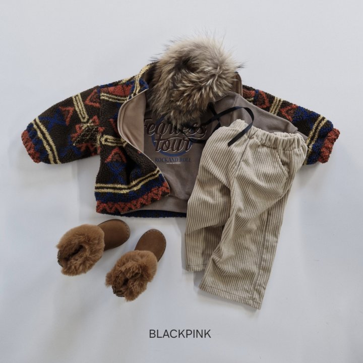 Black Pink - Korean Children Fashion - #prettylittlegirls - Mandy Corduroy Pants - 8