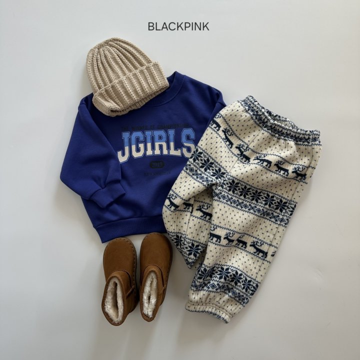 Black Pink - Korean Children Fashion - #prettylittlegirls - Thick Nordic Jogger Pants - 8