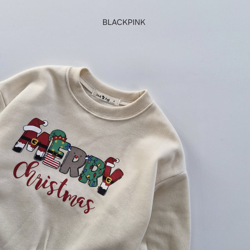 Black Pink - Korean Children Fashion - #prettylittlegirls - Merry Christmas Sweatshirt - 10