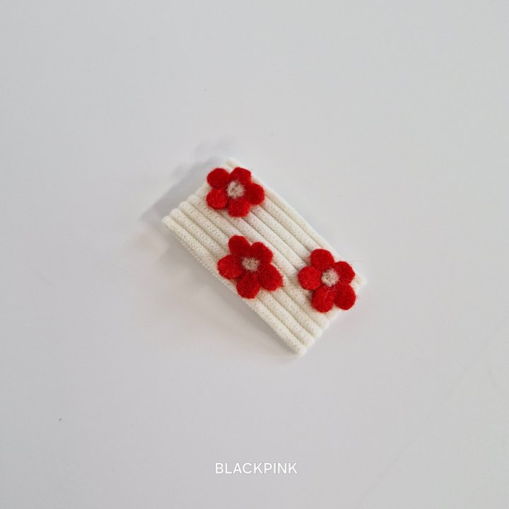 Black Pink - Korean Children Fashion - #stylishchildhood - Corduroy Flower Snap Pin - 11