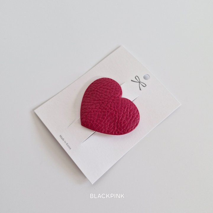 Black Pink - Korean Children Fashion - #stylishchildhood - Glossy Heart Snap Pin - 9