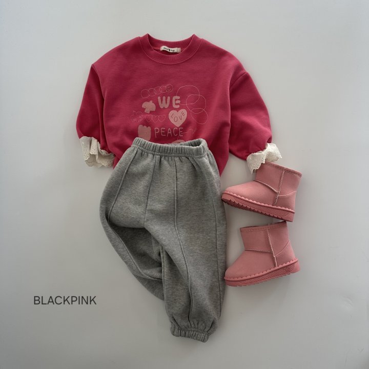 Black Pink - Korean Children Fashion - #todddlerfashion - Double Fleece Pintuck Jogger Pants - 11