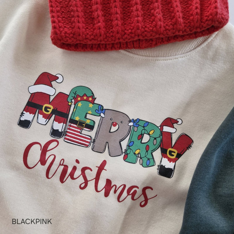 Black Pink - Korean Children Fashion - #todddlerfashion - Merry Christmas Sweatshirt - 11