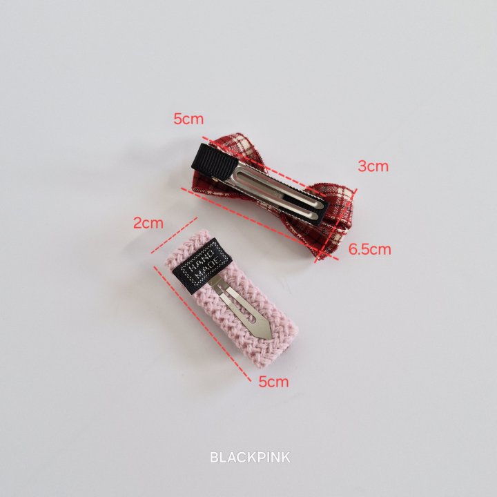 Black Pink - Korean Children Fashion - #toddlerclothing - Tanya Check Set (set of 2) - 7