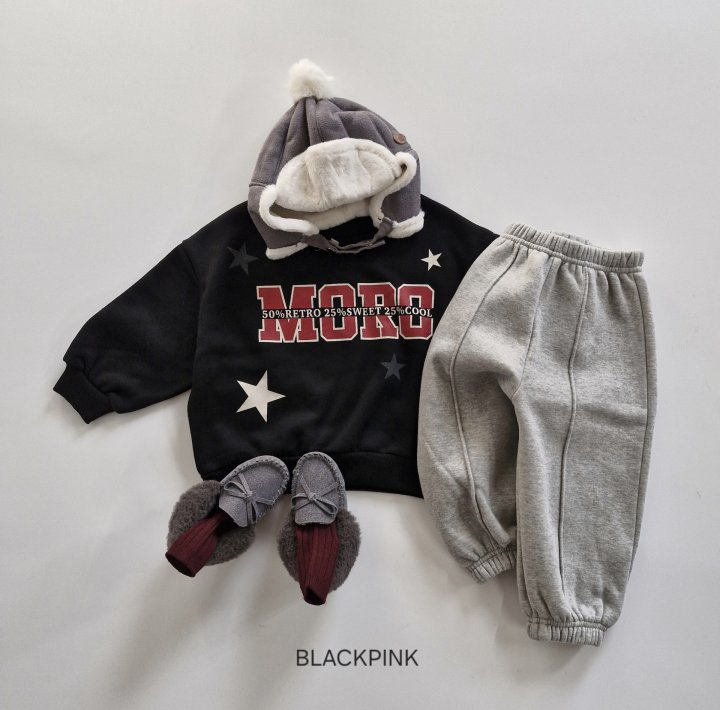 Black Pink - Korean Children Fashion - #toddlerclothing - Double Fleece Pintuck Jogger Pants - 12