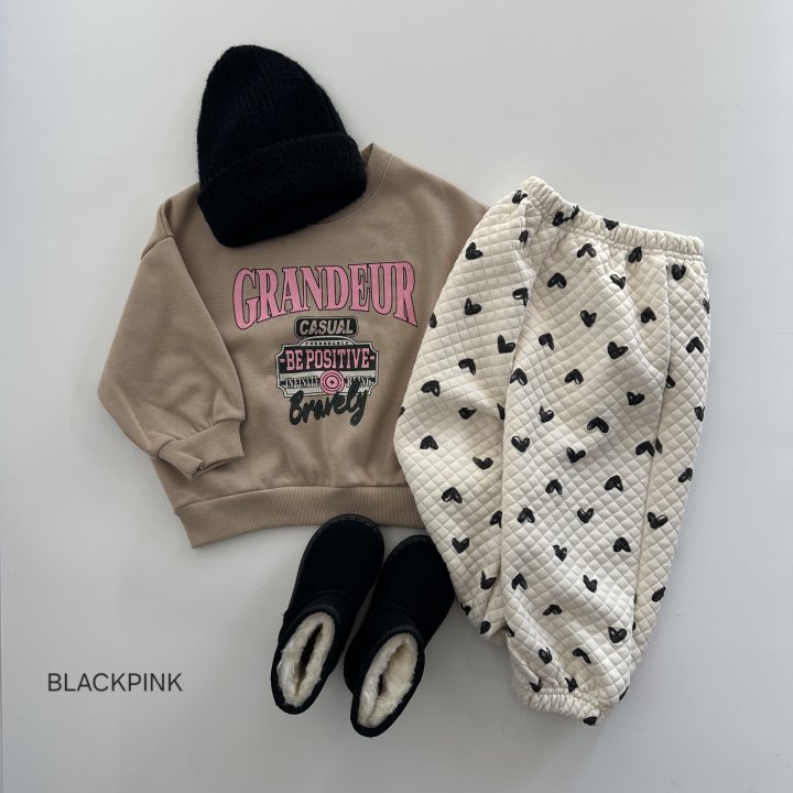 Black Pink - Korean Children Fashion - #toddlerclothing - Dia Quilted Jogger Pants - 6