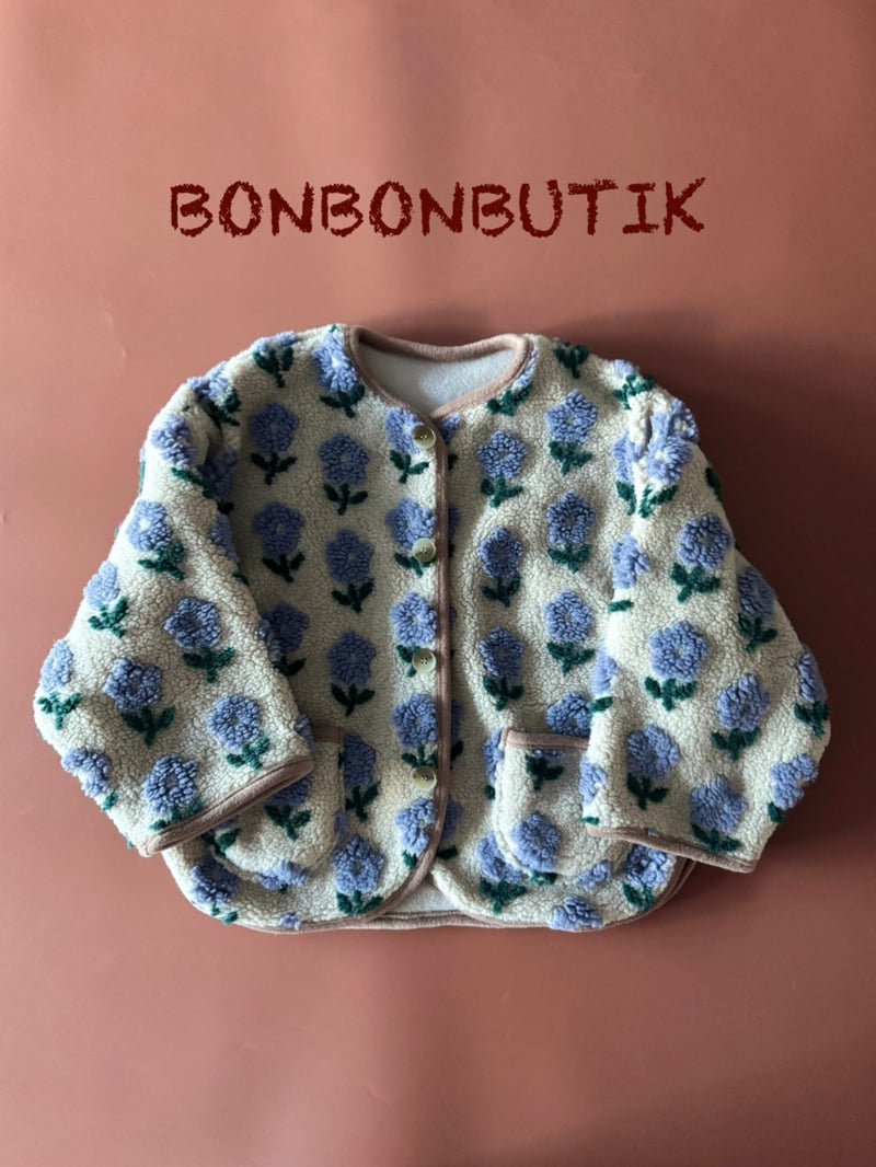 Bon Bon Butik - Korean Children Fashion - #kidzfashiontrend - Flower Fleece Jacket