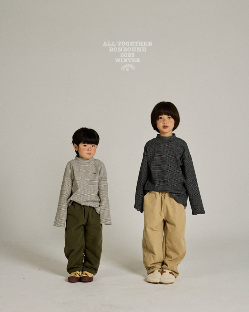 Boneoune - Korean Children Fashion - #Kfashion4kids - Cotton Brushed Slacks - 3
