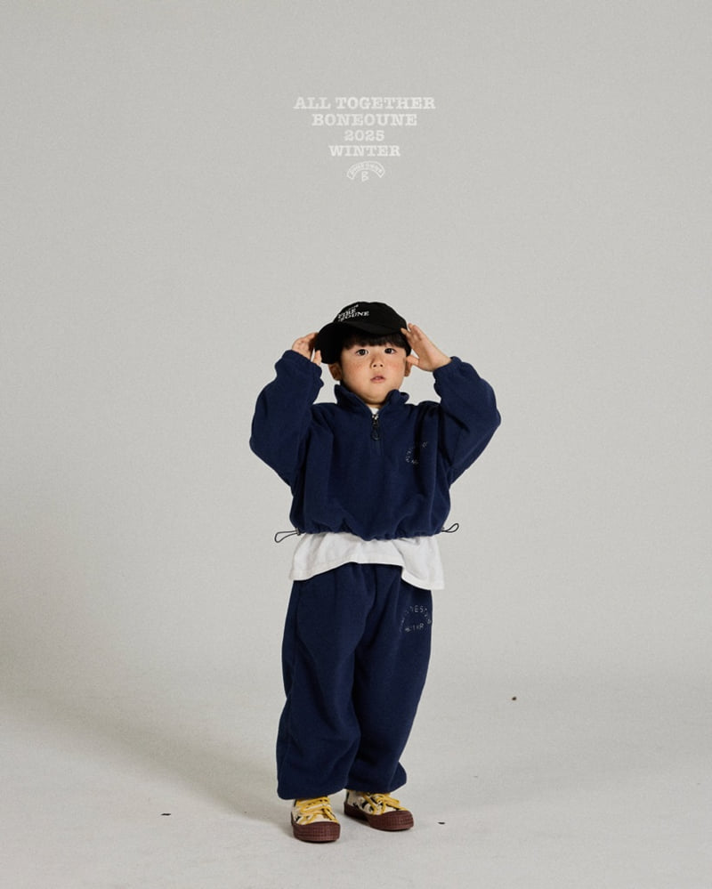 Boneoune - Korean Children Fashion - #Kfashion4kids - Rose Fleece Jogger Pants - 6