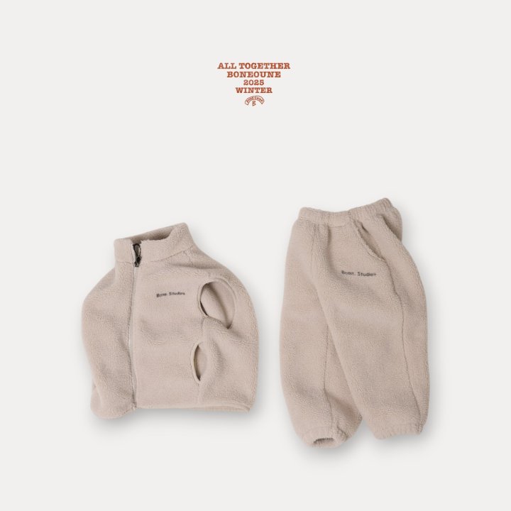 Boneoune - Korean Children Fashion - #Kfashion4kids - Sherpa Jogger Pants - 12