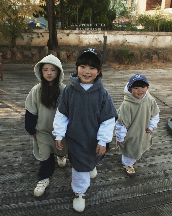 Boneoune - Korean Children Fashion - #childofig - Winter Fleece Poncho - 4