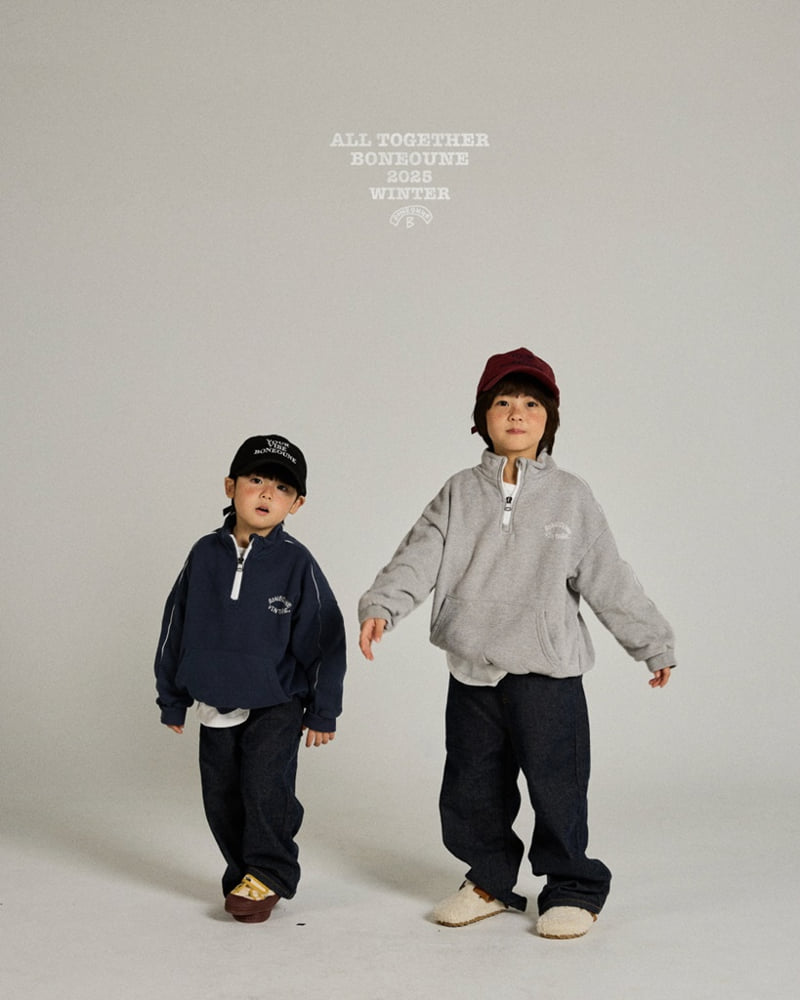 Boneoune - Korean Children Fashion - #childofig - Berry Fleece Half-Zip - 2