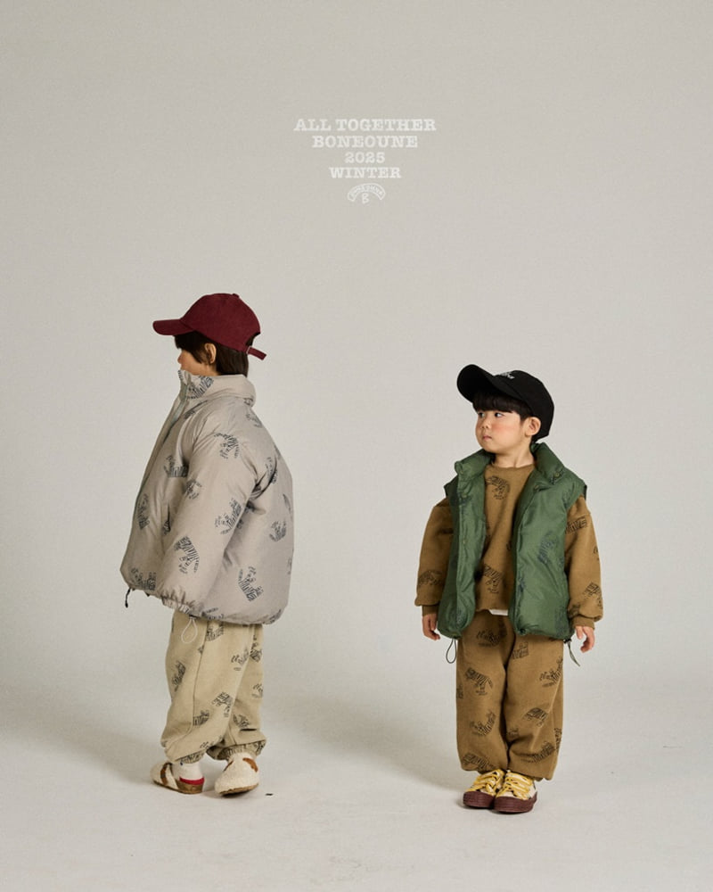 Boneoune - Korean Children Fashion - #childofig - Tiger Duck Down Vest (Kids) - 7