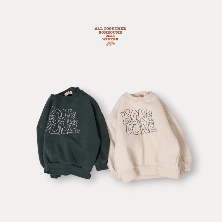 Boneoune - Korean Children Fashion - #childofig - Graphic Embroidery Sweatshirt