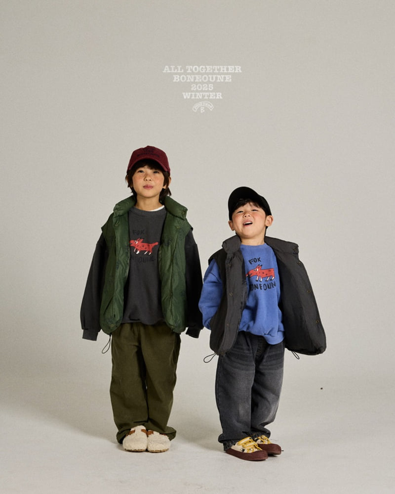 Boneoune - Korean Children Fashion - #childrensboutique - Fox Pig Sweatshirt - 12