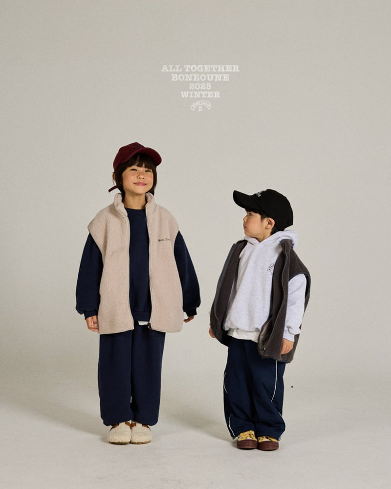 Boneoune - Korean Children Fashion - #childofig - Winter Brushed Jogger Pants - 4
