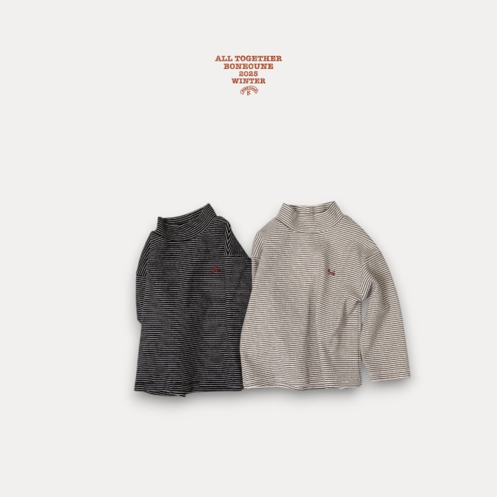 Boneoune - Korean Children Fashion - #childrensboutique - Tomist Turtleneck Tee