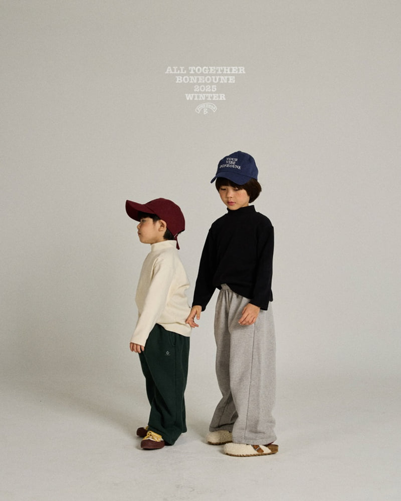 Boneoune - Korean Children Fashion - #childofig - Sugar Half Turtleneck Tee - 4