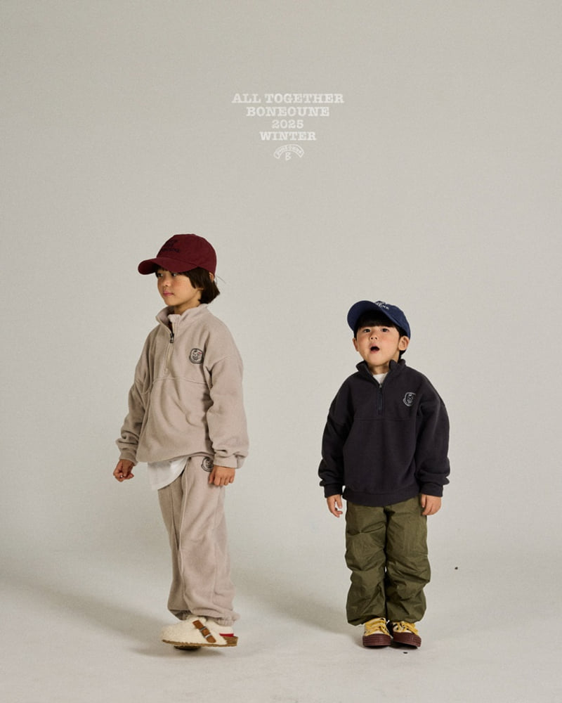 Boneoune - Korean Children Fashion - #childrensboutique - Vibe Fleece Jogger Pants - 3