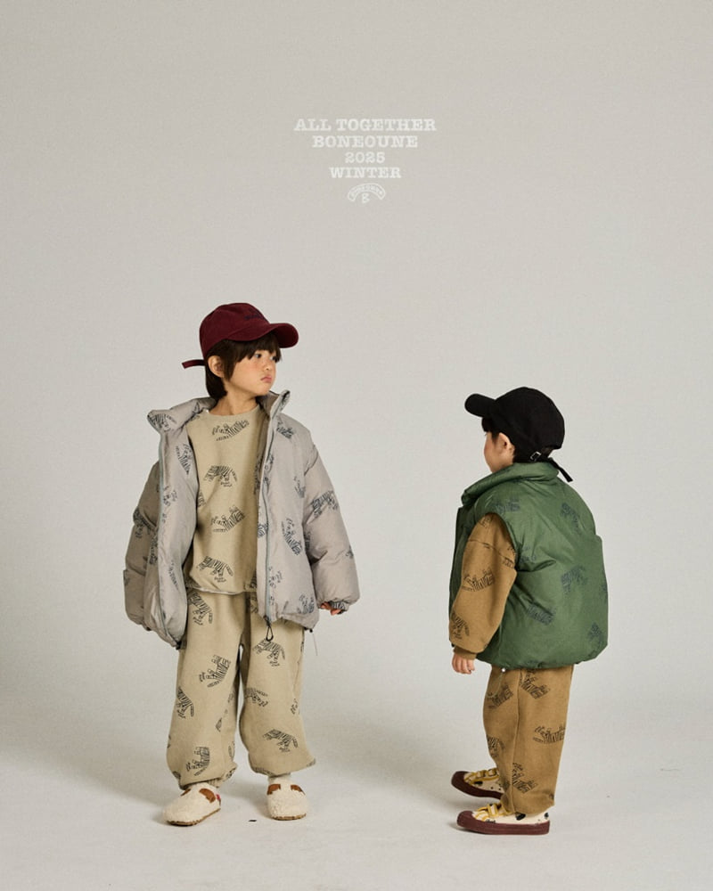 Boneoune - Korean Children Fashion - #designkidswear - Tiger Duck Down Vest (Junior) - 9