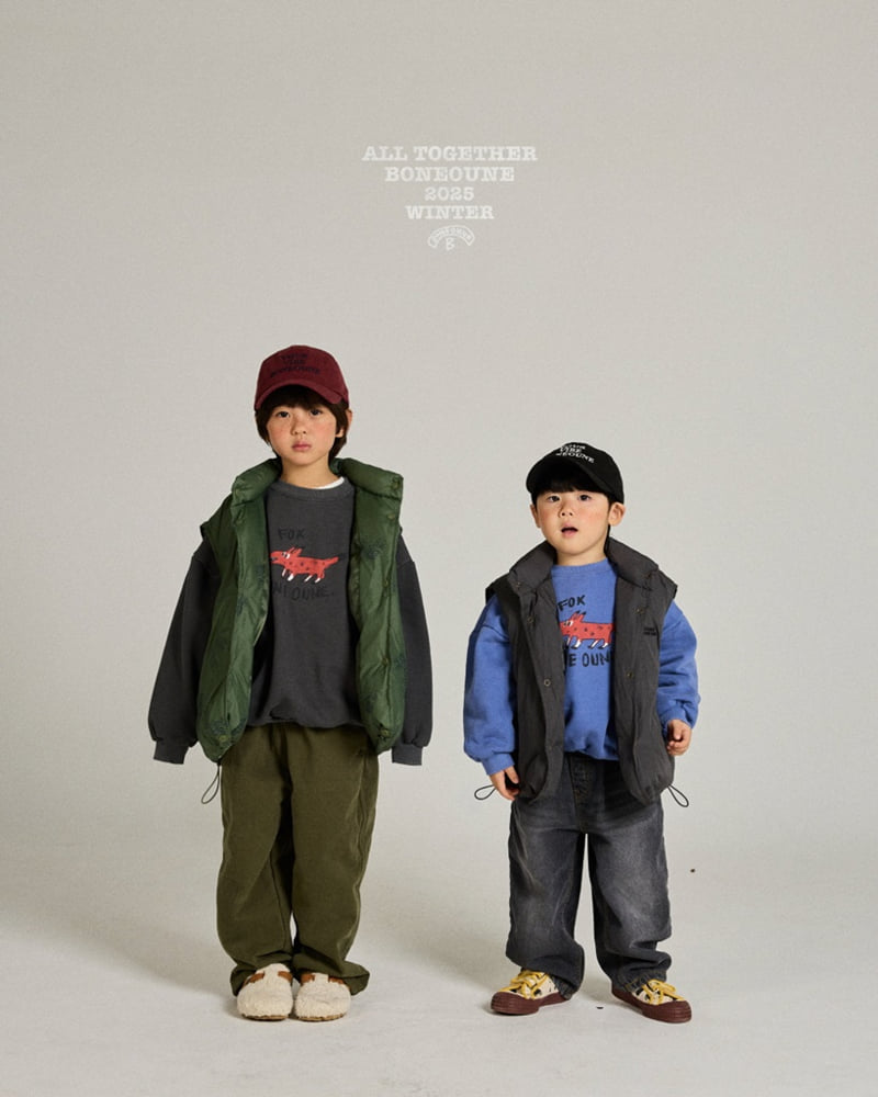 Boneoune - Korean Children Fashion - #discoveringself - Cotton Brushed Slacks - 12