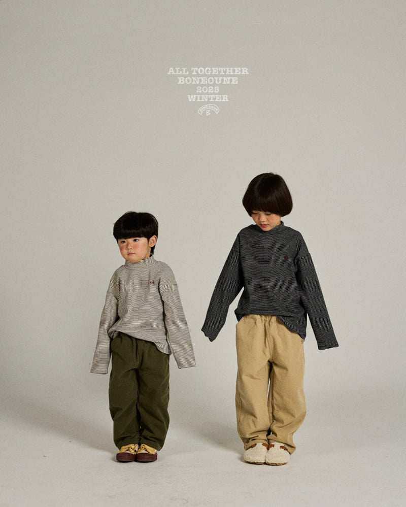 Boneoune - Korean Children Fashion - #discoveringself - Tomist Turtleneck Tee - 3