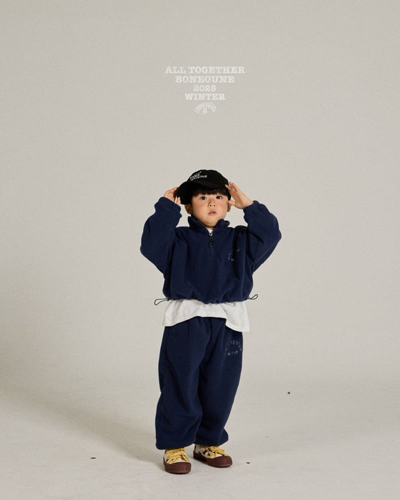 Boneoune - Korean Children Fashion - #fashionkids - Rose Crop Half-Zip - 8