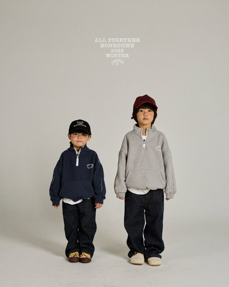 Boneoune - Korean Children Fashion - #fashionkids - Berry Fleece Half-Zip - 6