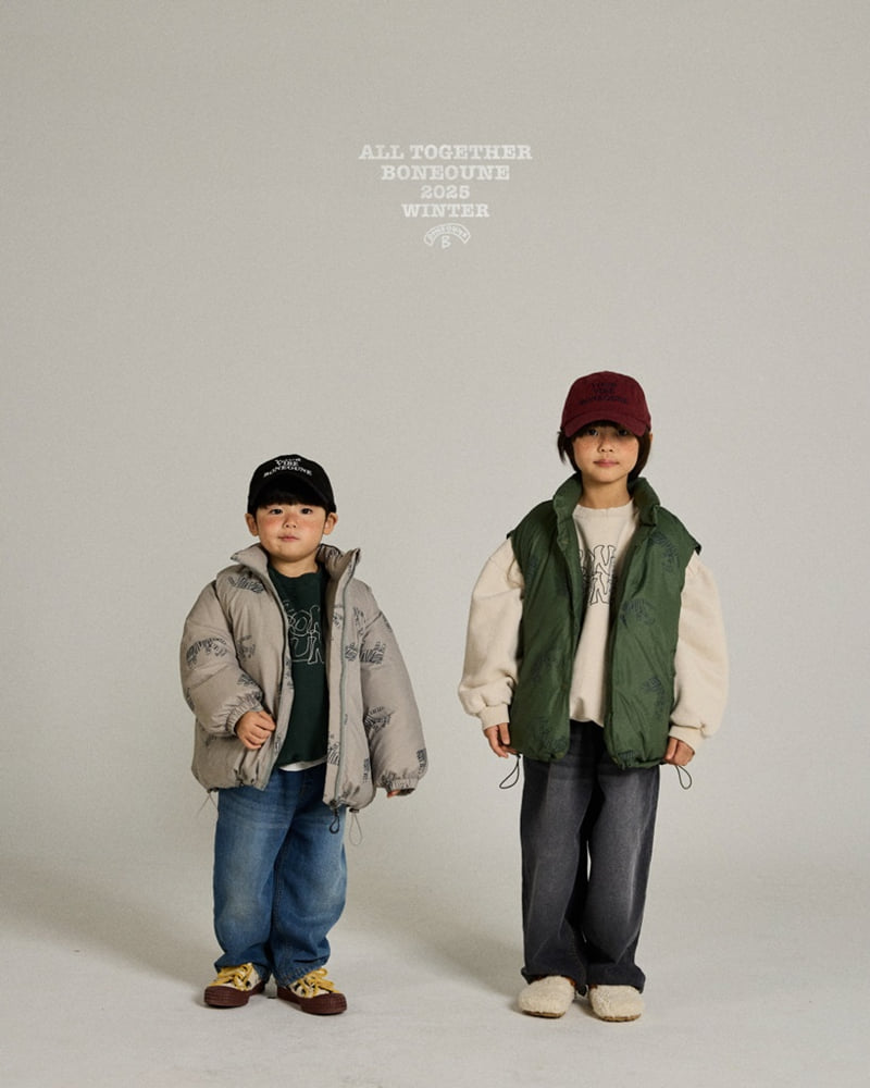 Boneoune - Korean Children Fashion - #fashionkids - Tiger Duck Down Vest (Kids) - 12