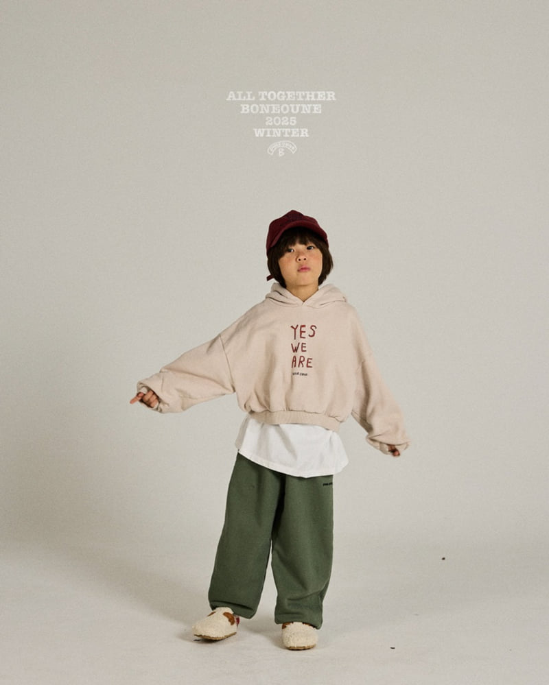 Boneoune - Korean Children Fashion - #kidsshorts - Yes Crop Hoodie - 6
