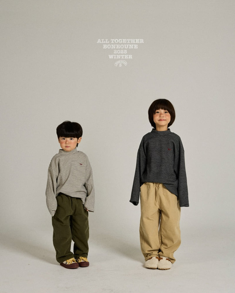 Boneoune - Korean Children Fashion - #kidsshorts - Tomist Turtleneck Tee - 5
