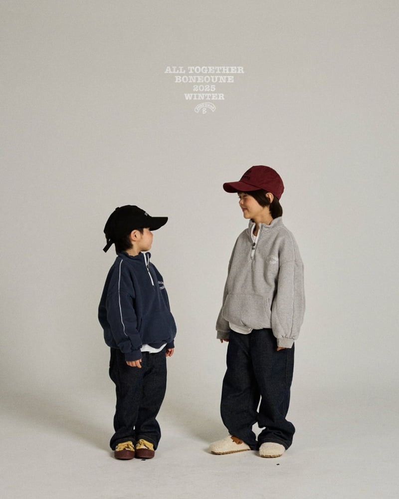 Boneoune - Korean Children Fashion - #kidsstore - Berry Fleece Half-Zip - 8