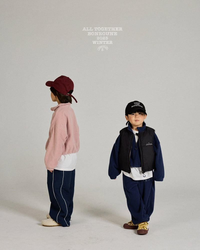 Boneoune - Korean Children Fashion - #kidsshorts - Rose Fleece Jogger Pants - 4
